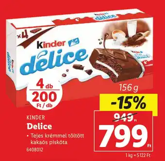 Lidl KINDER Delice ajánlat