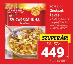 Lidl PODRAVKA Instant leves ajánlat