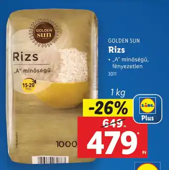 Lidl GOLDEN SUN Rizs ajánlat