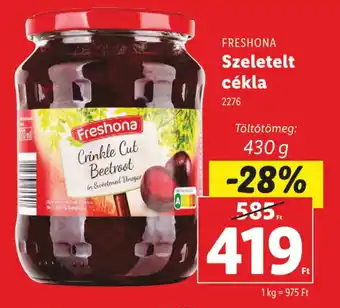 Lidl FRESHONA Szeletelt cékla ajánlat