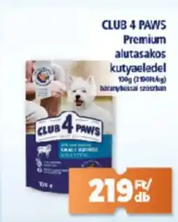 Goods Market CLUB 4 PAWS Premium alutasakos kutyaeledel ajánlat