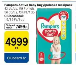 Tesco Pampers Active Baby bugyipelenka maxipack ajánlat