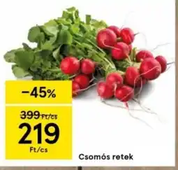 Tesco Csomós retek ajánlat