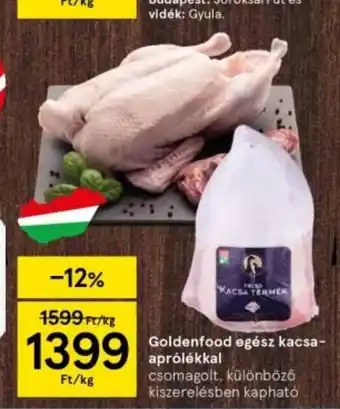 Tesco Goldenfood egész kacsa- aprólékkal ajánlat