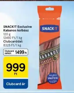 Tesco Snack!t exclusive kabanos kolbász ajánlat