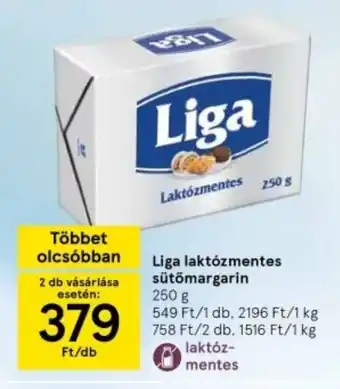 Tesco Liga laktózmentes sütőmargarin ajánlat