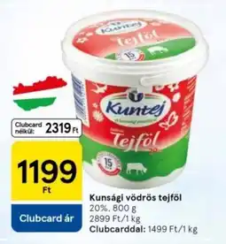 Tesco Kunsági vödrös tejföl ajánlat