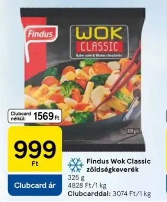 Tesco Findus wok classic zöldségkeverék ajánlat