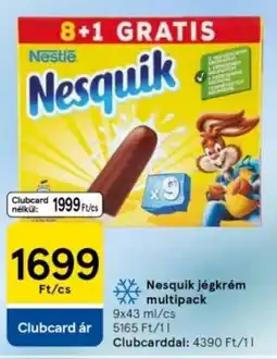 Tesco Nesquik jégkrém multipack ajánlat