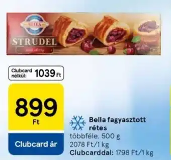 Tesco Bella fagyasztott rétes ajánlat