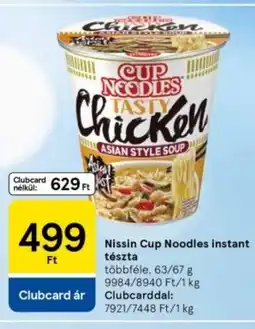 Tesco Nissin Cup Noodles instant tészta ajánlat