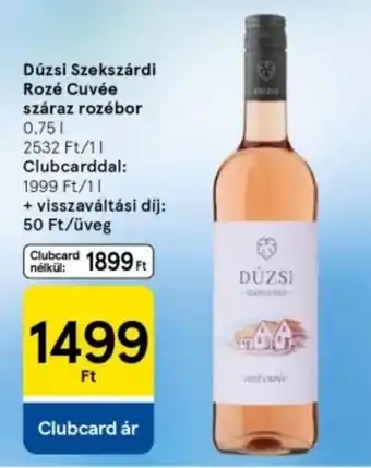 Tesco Dúzsi Szekszárdi Rozé Cuvée száraz rozébor ajánlat