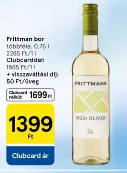 Tesco Frittman bor ajánlat