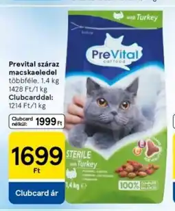 Tesco Prevital száraz macskaeledel ajánlat