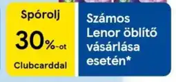 Tesco Számos Lenor öblítő vásárlása esetén ajánlat