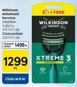 Tesco Wilkinson eldobható borotva ajánlat