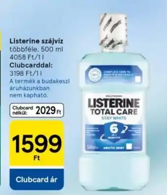 Tesco Listerine szájvíz ajánlat