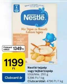 Tesco Nestlé tejpép vagy tejberizspép ajánlat