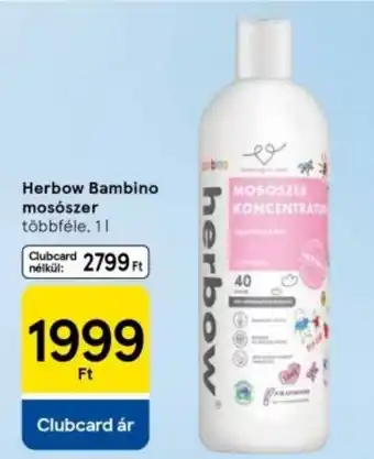 Tesco Herbow Bambino mosószer ajánlat