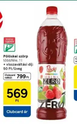 Tesco Pölöskei szörp ajánlat