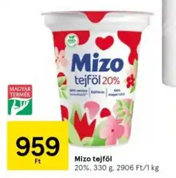 Tesco Mizo tejföl ajánlat