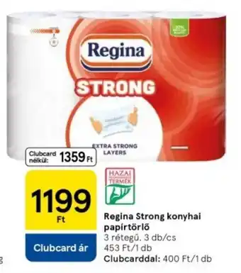 Tesco Regina Strong konyhai papírtörlő ajánlat