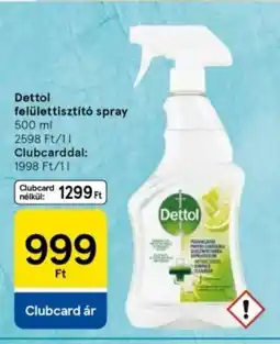 Tesco Dettol felülettisztító spray ajánlat