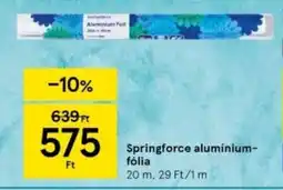 Tesco Springforce alumínium- fólia ajánlat