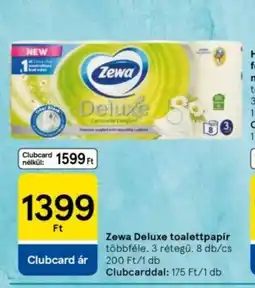 Tesco Zewa Deluxe toalettpapír ajánlat