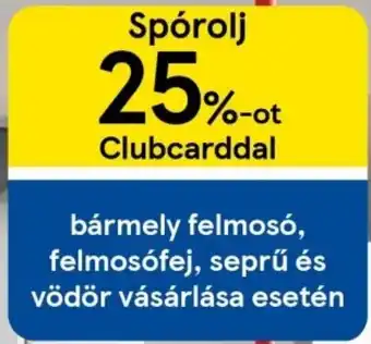 Tesco bármely felmosó, felmosófej, seprű és vödör vásárlása esetén ajánlat