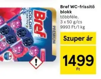 Tesco Bref WC-frissítő blokk ajánlat