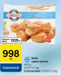 Tesco Bella sajtos párna ajánlat