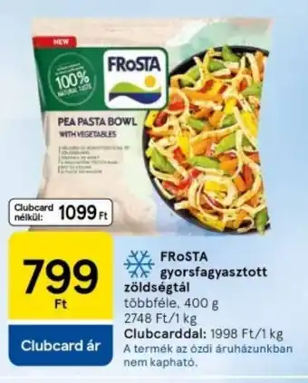 Tesco Frosta gyorsfagyasztott zöldségtál ajánlat