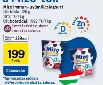 Tesco Mizo immun+ gyümölcsjoghurt ajánlat