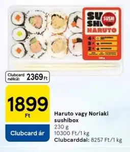 Tesco Haruto vagy Noriaki sushibox ajánlat