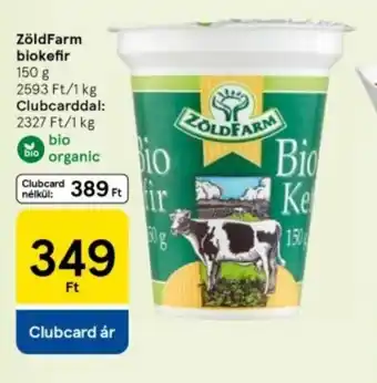 Tesco ZöldFarm biokefir ajánlat