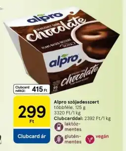 Tesco Alpro szójadesszert ajánlat