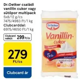 Tesco Dr.Oetker családi vanillin cukor vagy sütőpor multipack ajánlat