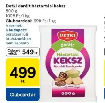 Tesco Detki darált háztartási keksz ajánlat