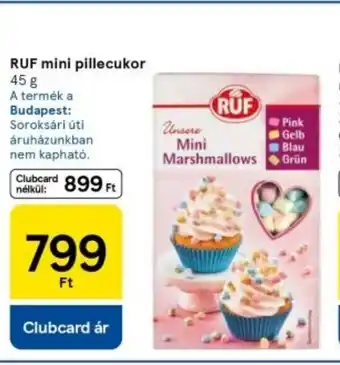 Tesco RUF mini pillecukor ajánlat