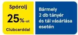 Tesco Bármely 2 db tányér 25%-ot és tál vásárlása esetén ajánlat