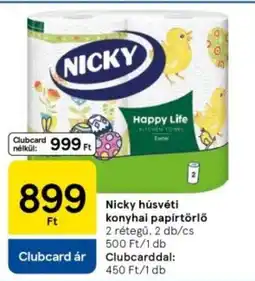 Tesco Nicky húsvéti konyhai papírtörlő ajánlat