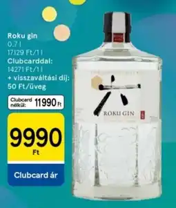 Tesco Roku gin ajánlat