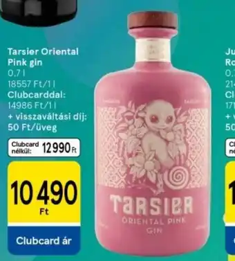 Tesco Tarsier Oriental Pink gin ajánlat