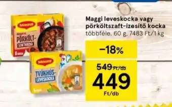 Tesco Maggi leveskocka vagy pörköltszaft-ízesítő kocka ajánlat