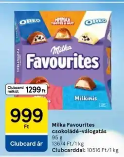 Tesco Milka Favourites csokoládé-válogatás ajánlat