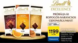 Tesco Lindt Excellence táblás csokoládé ajánlat