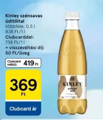 Tesco Kinley szénsavas üdítőital ajánlat