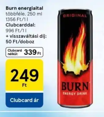 Tesco Burn energiaital ajánlat