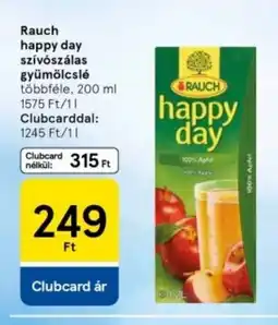 Tesco Rauch happy day szívószálas gyümölcslé ajánlat